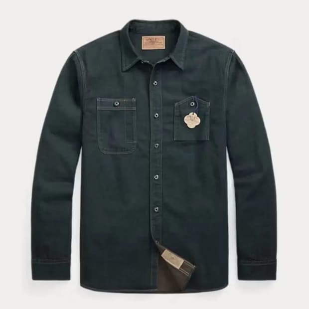 RRL 인디고 워크셔츠 M