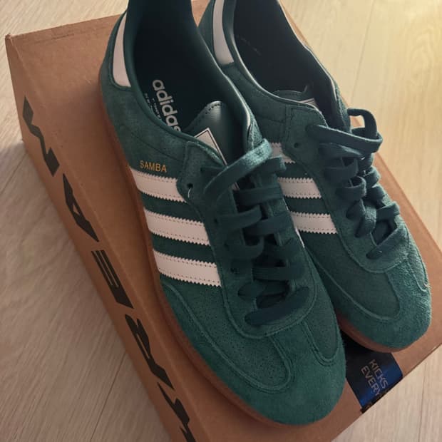 아디다스 삼바 그린 280mm