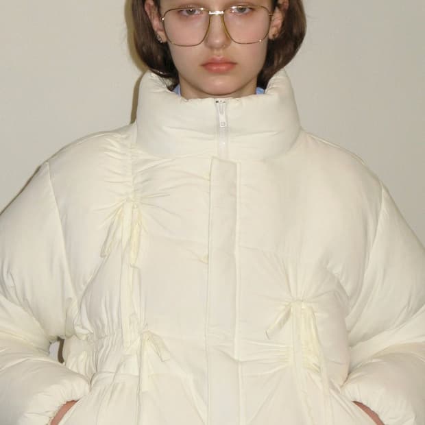 SINOON 리본디테일 푸퍼 자켓 / 패딩