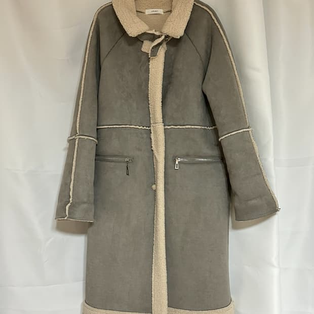 J.stuart Grayish blue shearling coat