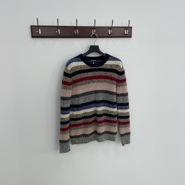 Reiss 리스 멀티 스트라이프 니트 스웨터