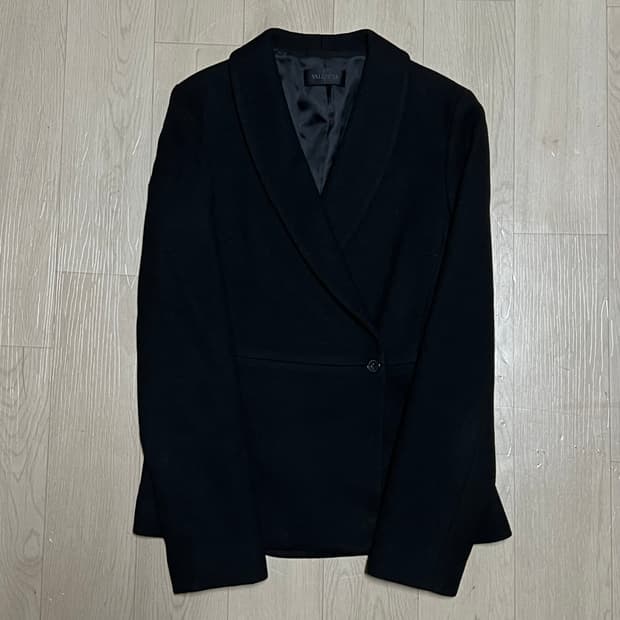 발렌시아 여성 모직 더블 블레이저 정장자켓 [블랙] S/90
