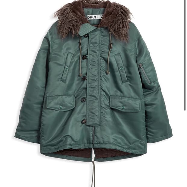 오픈와이와이 OVERSIZED FAUX FUR HOOD PARKA
