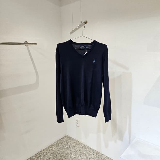 폴로랄프로렌 브이넥 니트