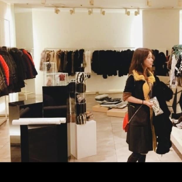 천연 양가죽  롱 무스탕 조끼 55-66