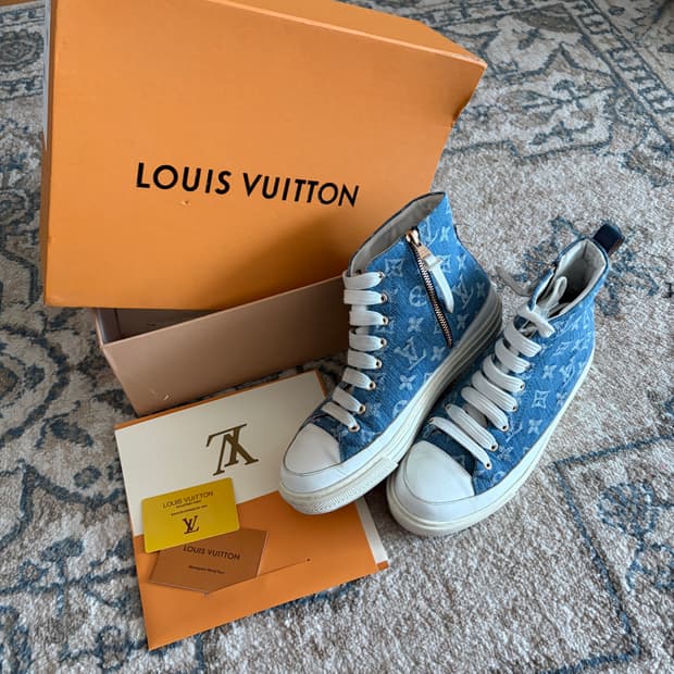 루이비통 데님 하이탑 스니커즈 270