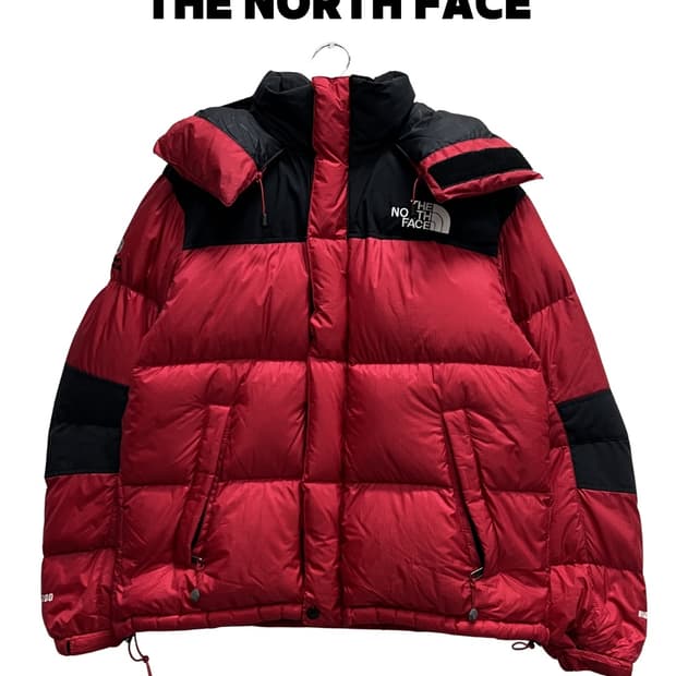 노스페이스 윈드스토퍼 드롭 700필 구스다운 패딩 자켓 레드
