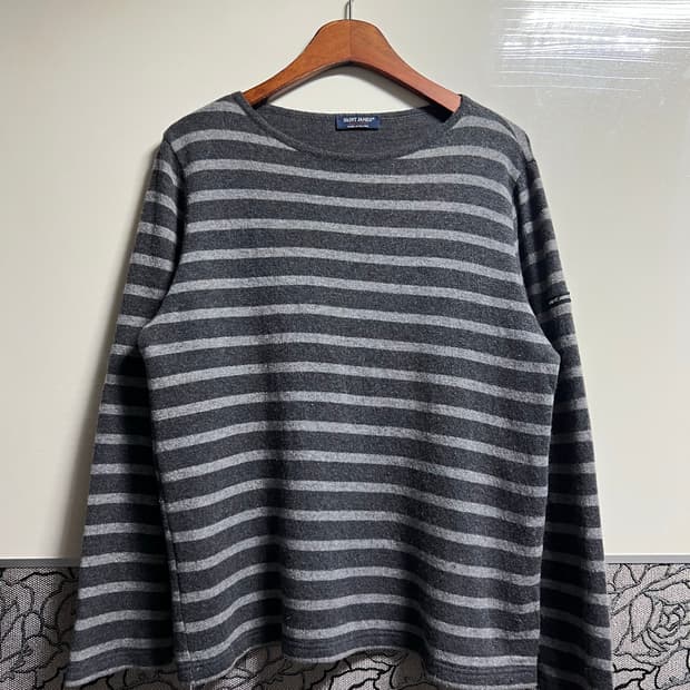 세인트제임스 스트라이프 울 긴팔 티셔츠