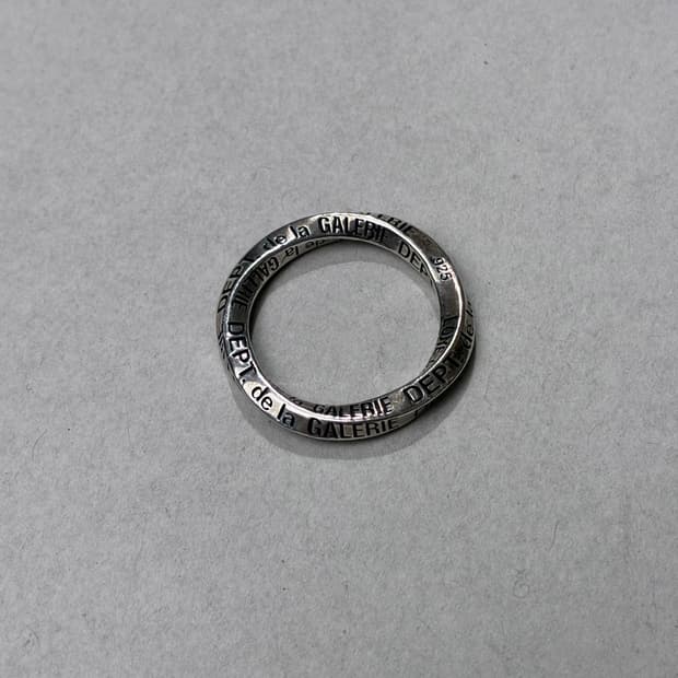론원스 X 갤러리 디파트먼트 프렌치 트위스트 로고 925실버 링 US9