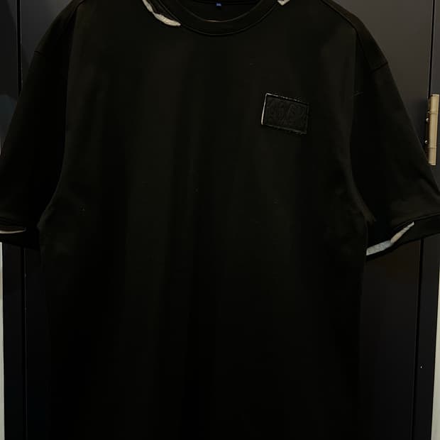 아더에러 21 f/w 패치 로고 오버핏 반팔티