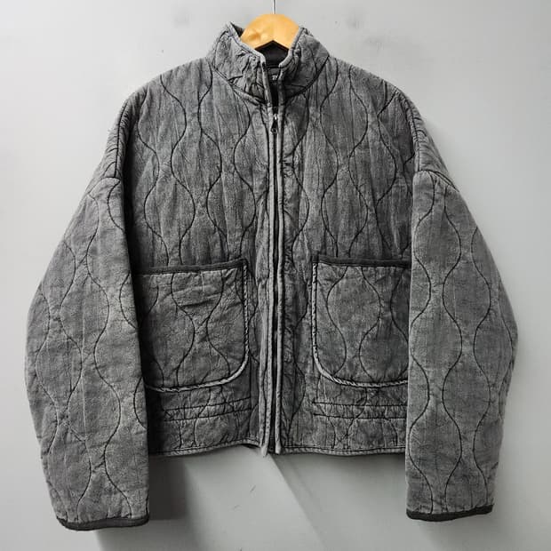 자라 여성 피그먼트 퀼팅 오버핏 집업 점퍼