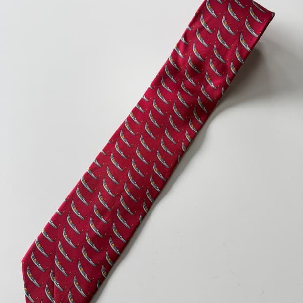 빈티지 실크 넥타이 8cm