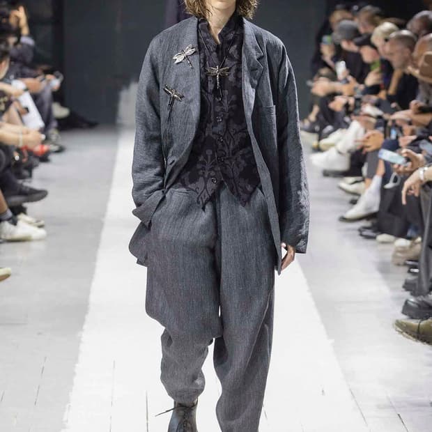 요지 야마모토 뿌르 옴므 24ss 리넨 자켓, 팬츠 셋업