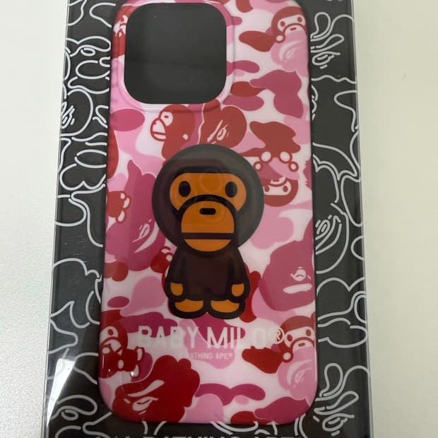 베이프 bape 16프로 16pro 케이스 핑크