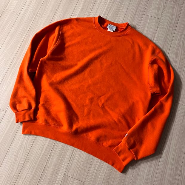 챔피온 맨투맨 오렌지 L(~XL)