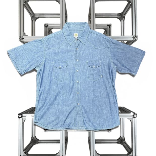Post Overalls Chambray Shirt