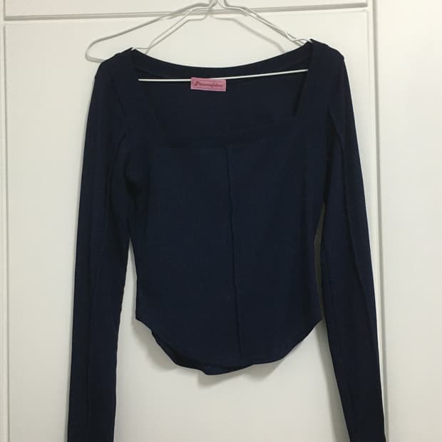 플리즈노팔로우 플노팔 바비탑 네이비