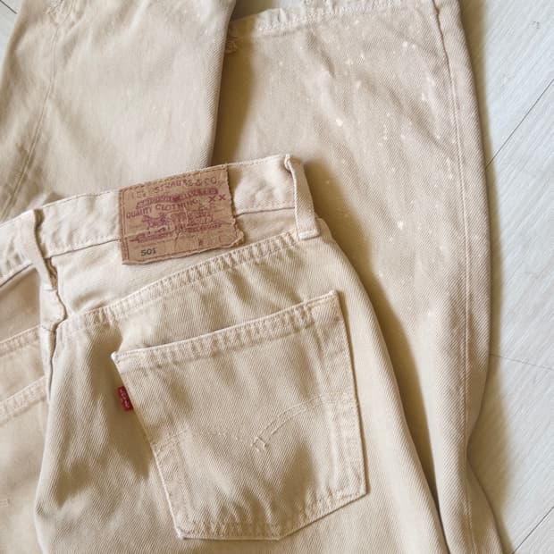 [levis 501]painting destroyed pants