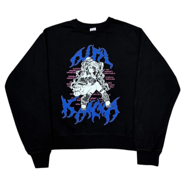 스텔라이브 아이리 칸나 스웻셔츠 맨투맨 블랙 1