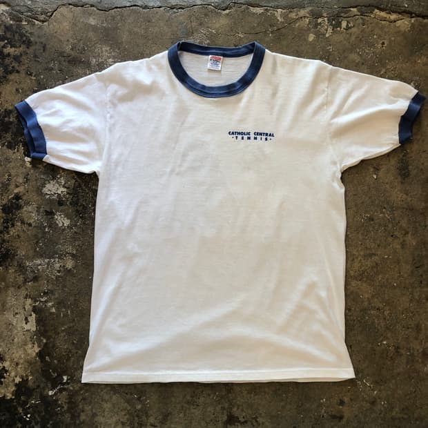 70s~90s Ringer T-shirt-L