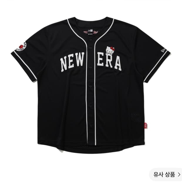 뉴에라 x 헬로 키티 베이스볼 저지 블랙