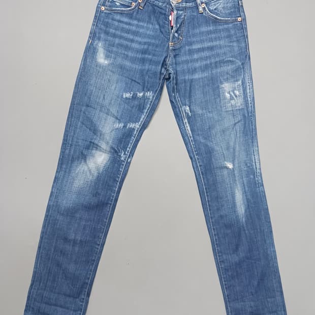 [30] 정품 디스퀘어드2 카우보이 래더패치 멀티디스 슬림진 청바지