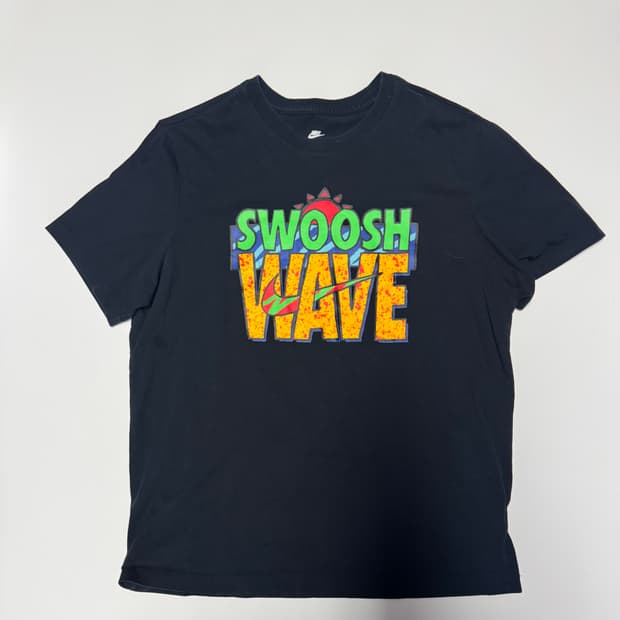 나이키 Nike 서머 웨이브 반팔 티셔츠 블랙 L