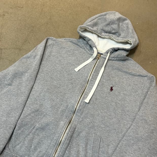 L 폴로랄프로렌 그레이 후드 집업