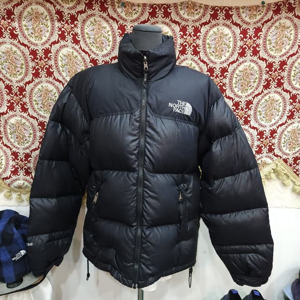 노스페이스 700 올블랙  눕시 구스 패딩점퍼

