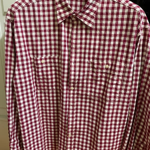 비헤비어 코튼 넵 로버 셔츠 레드체크 2사이즈 