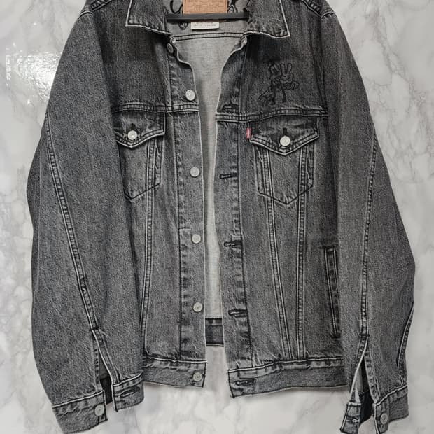 리바이스 디즈니 콜라보 데님자켓 L