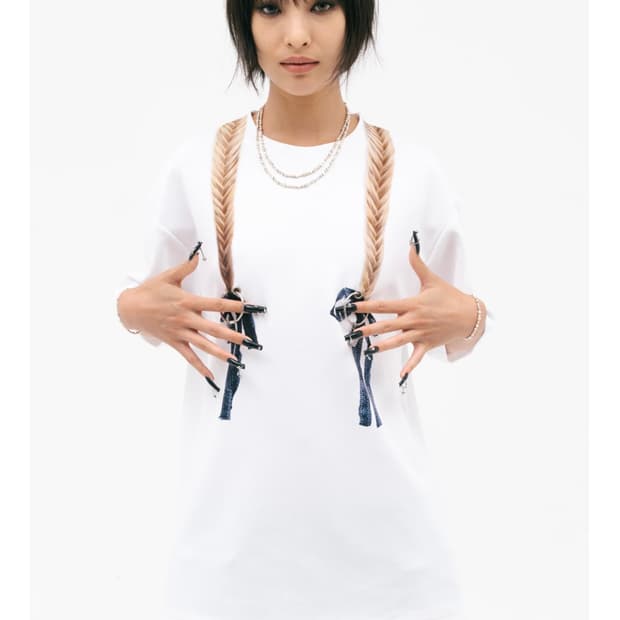 투밍 BRAIDS RIBBON 티셔츠