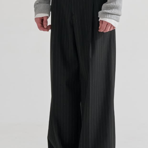 주앙 옴므 스트라이프 와이드 팬츠 m