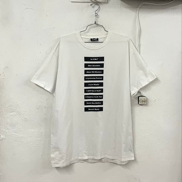 라프시몬스 2018SS 피터 사빌 워딩 반팔
