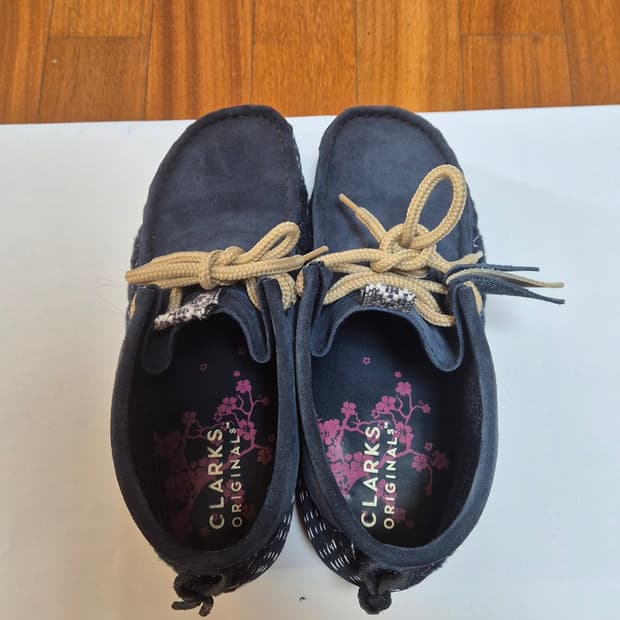 Clarks 클락스 네이비 사시코 왈라비 부츠