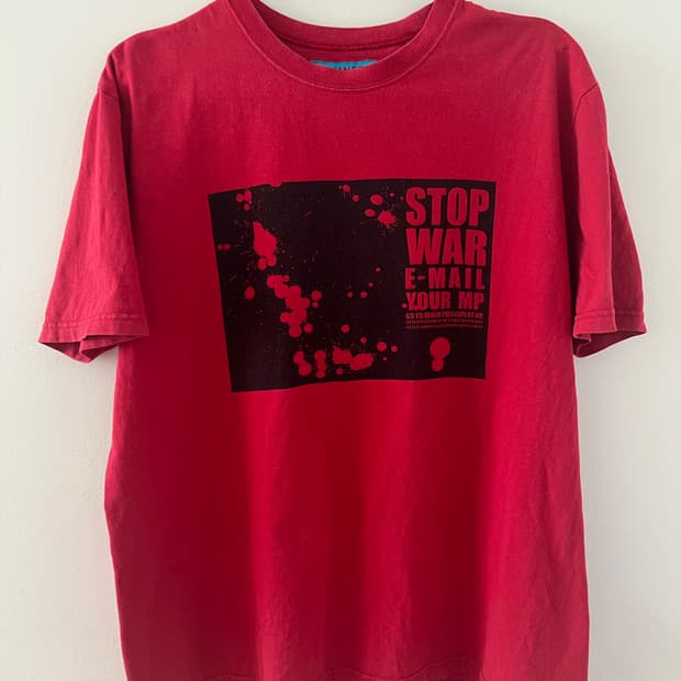 캐서린 햄넷 Katharine Hamnett STOP WAR 티셔츠