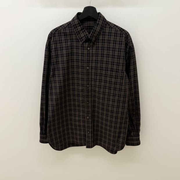 요코 사카모토 오버사이즈 체크 셔츠