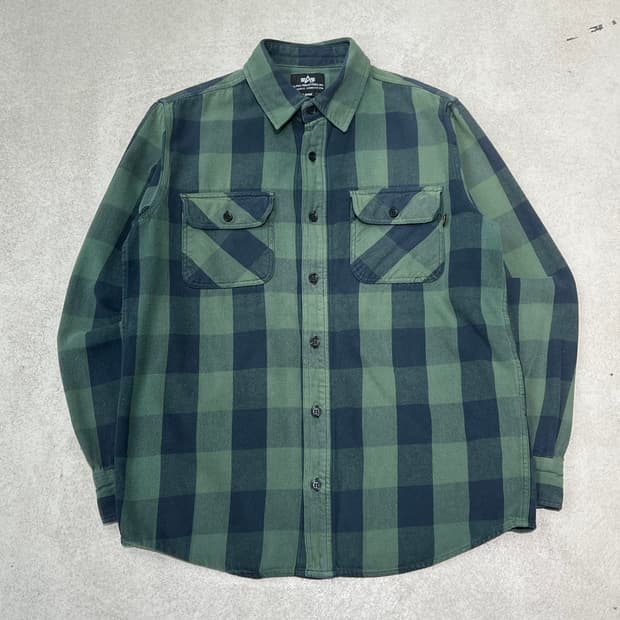 알파인더스트리 체크셔츠 s10578