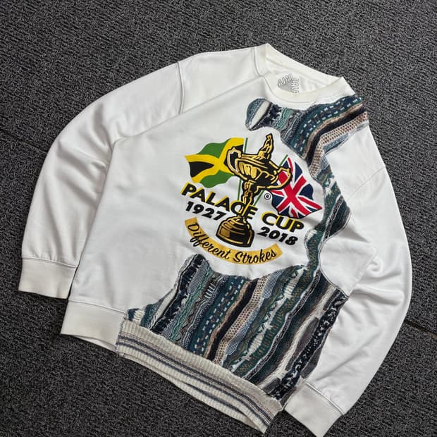 팔라스 핸드메이드 리메이크 케이블 스웻 셔츠 1994