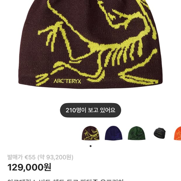 아크 테릭스 비니 팝니다.