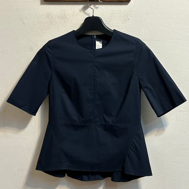 마르니 코튼 플레어 블라우스