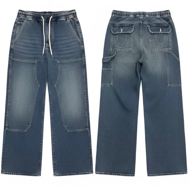 트루릴리전 더블니 카펜터 펜츠