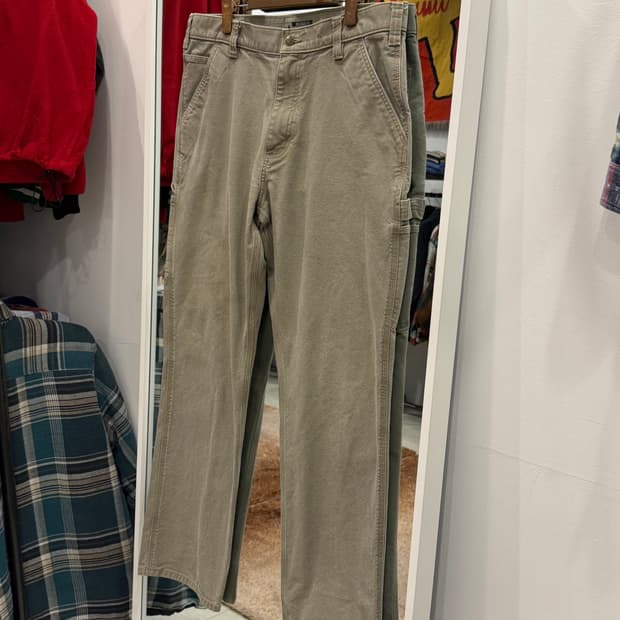 Carhartt 칼하트 덕 캔버스 싱글니 카펜터 워크 팬츠 (36)