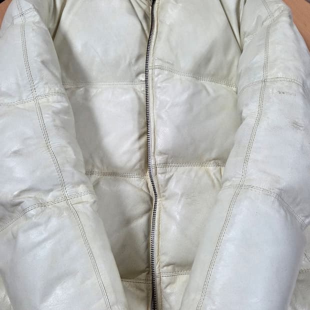 더블알엘 RRL 아이보리 레더 자켓 다운 M 판매