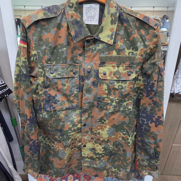 독일군 90s 카모 셔츠자켓 L xl