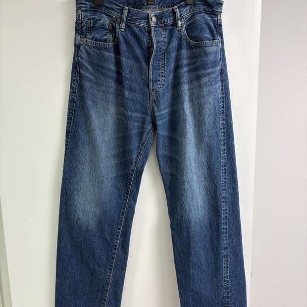 옴니갓 올드스트레이트진 34 셀비지데님