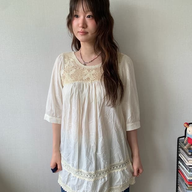ethnic crochet dress