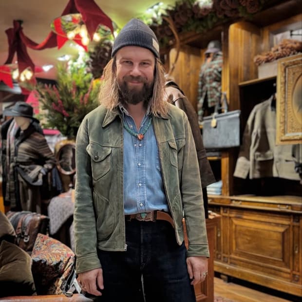 RRL 인디고 레더 자켓 L (m size 교환 우선)