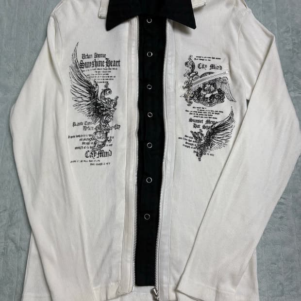 일본빈티지 y2k 날개 투웨이셔츠