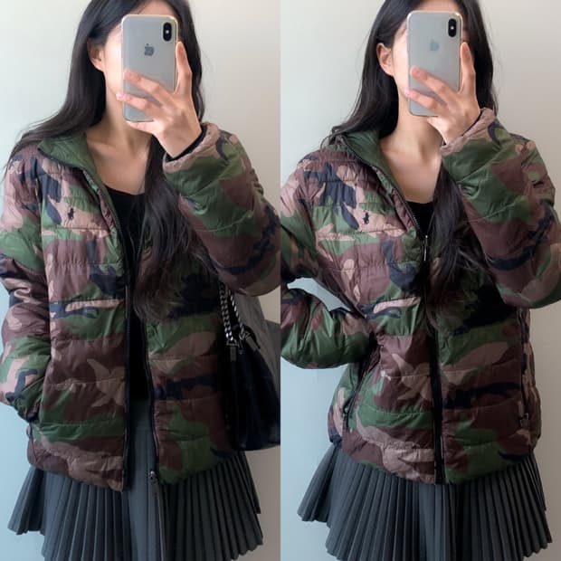 폴로 양면 경량 패딩